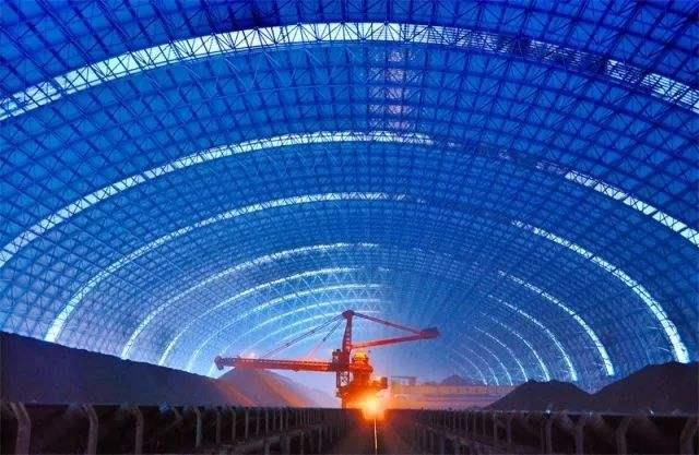 延安亿优钢构工程师为您解析原料场封闭技术的特点和类型